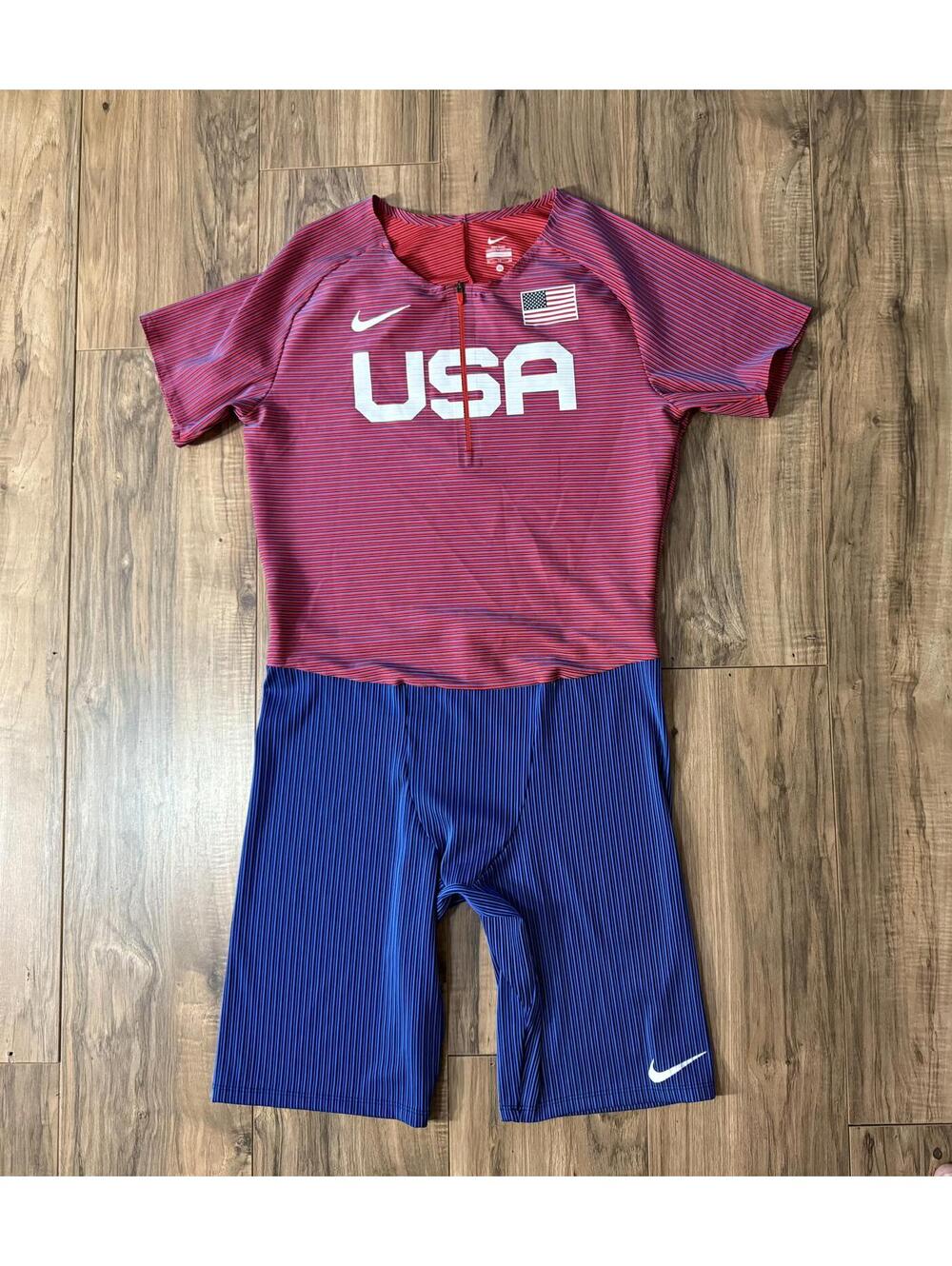 Nike Team Pro Elite USA International Team Issued Speedsuit **MADE IN USA**